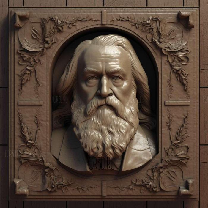 Johannes Brahms 2 stl model for CNC